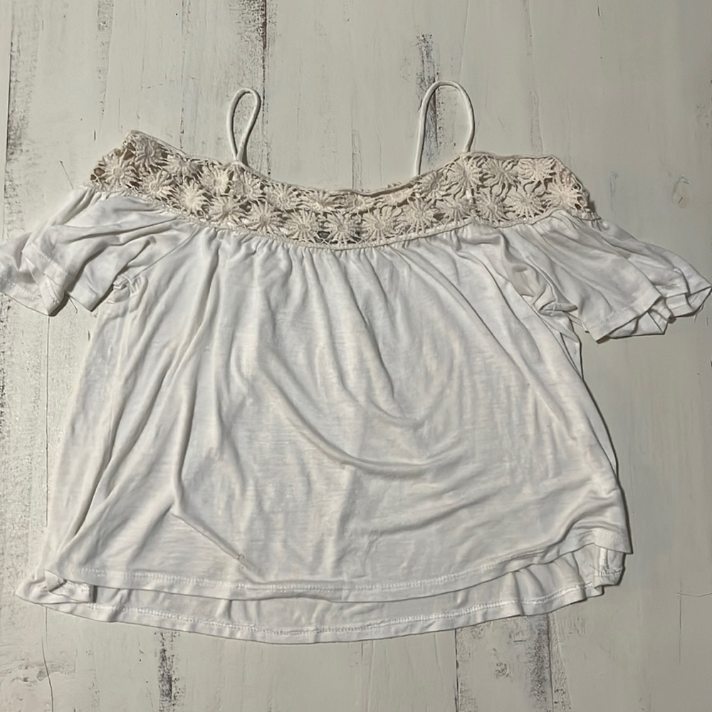 White off the shoulder top